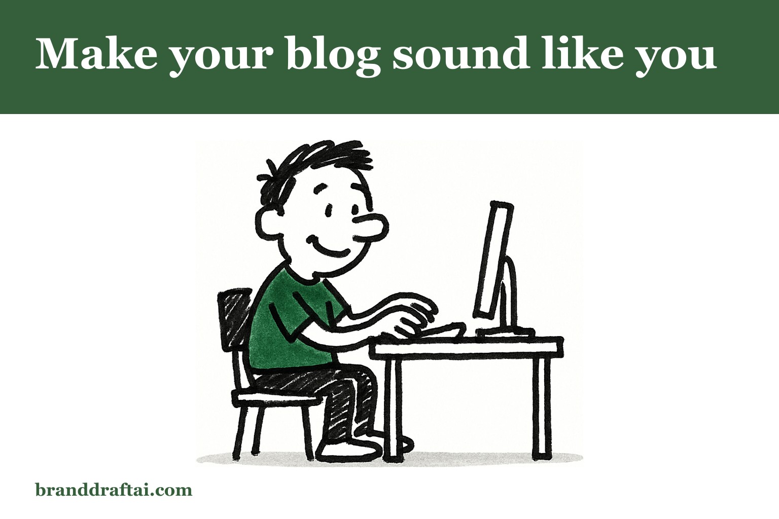An AI blog writer that sounds like you, not like the internet