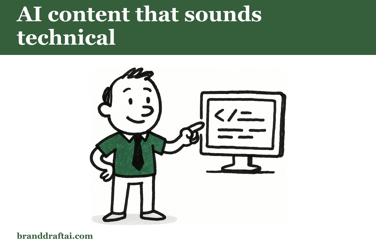 How B2B technology companies use AI content without losing technical credibility