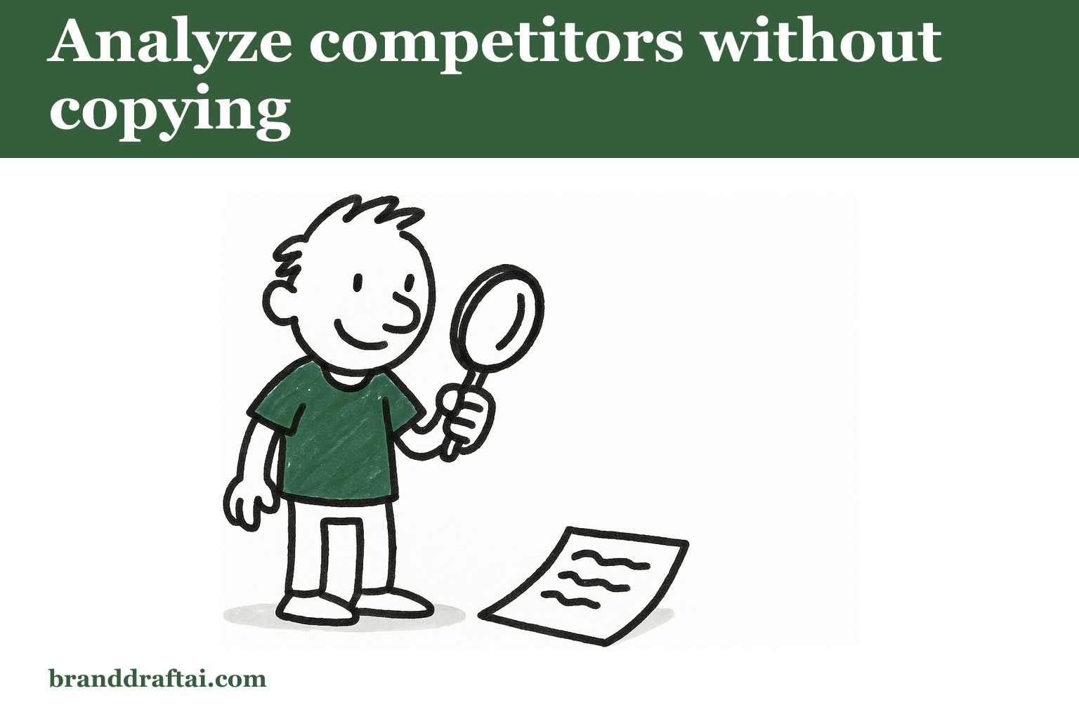 How to use AI to analyse competitor content without copying their strategy