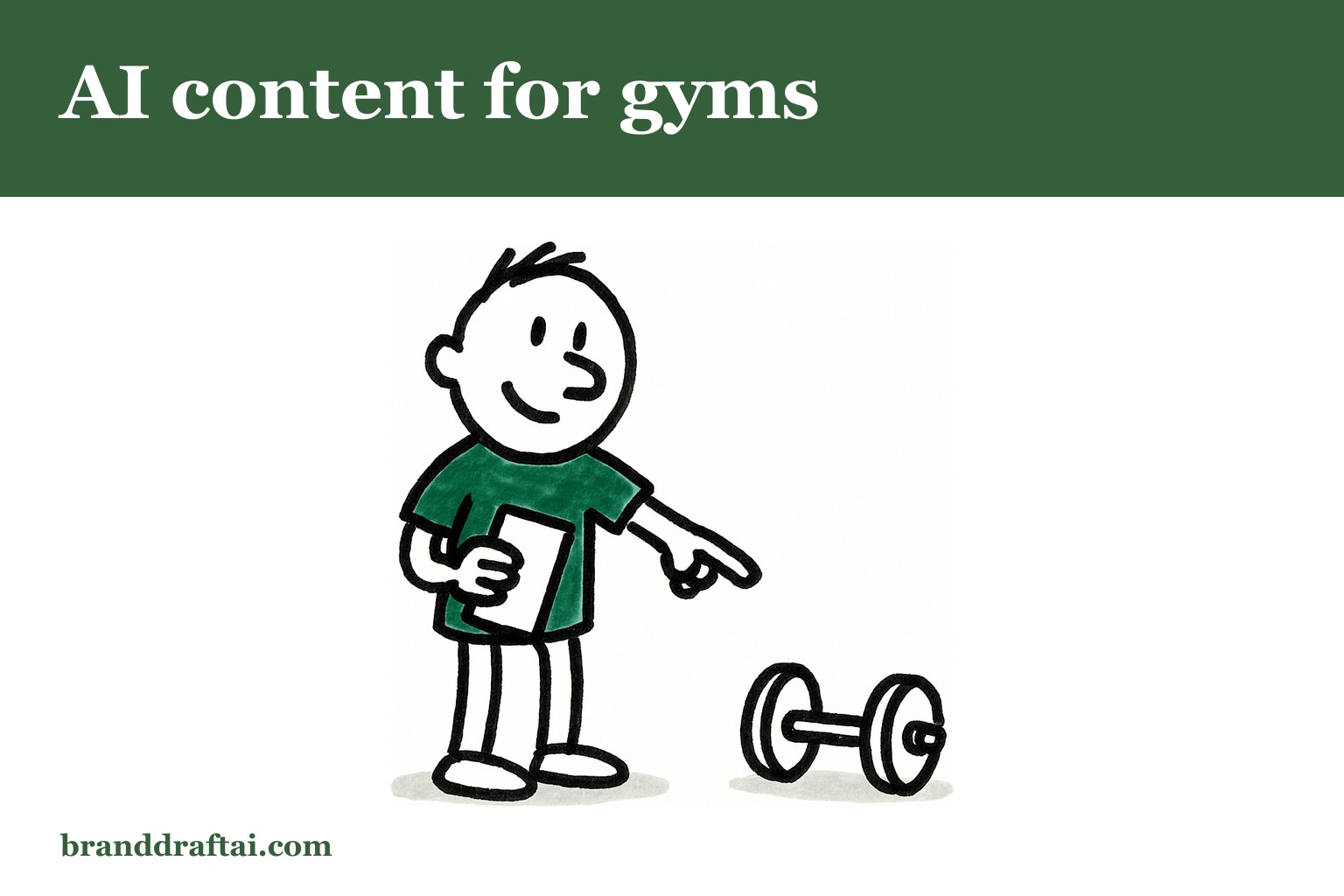 How gyms and fitness businesses use AI to publish content that keeps members engaged