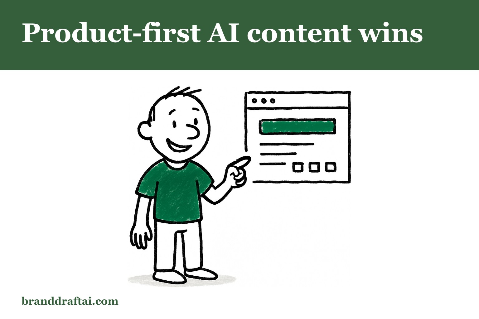 Why SaaS companies get better results from AI content when they lead with the product
