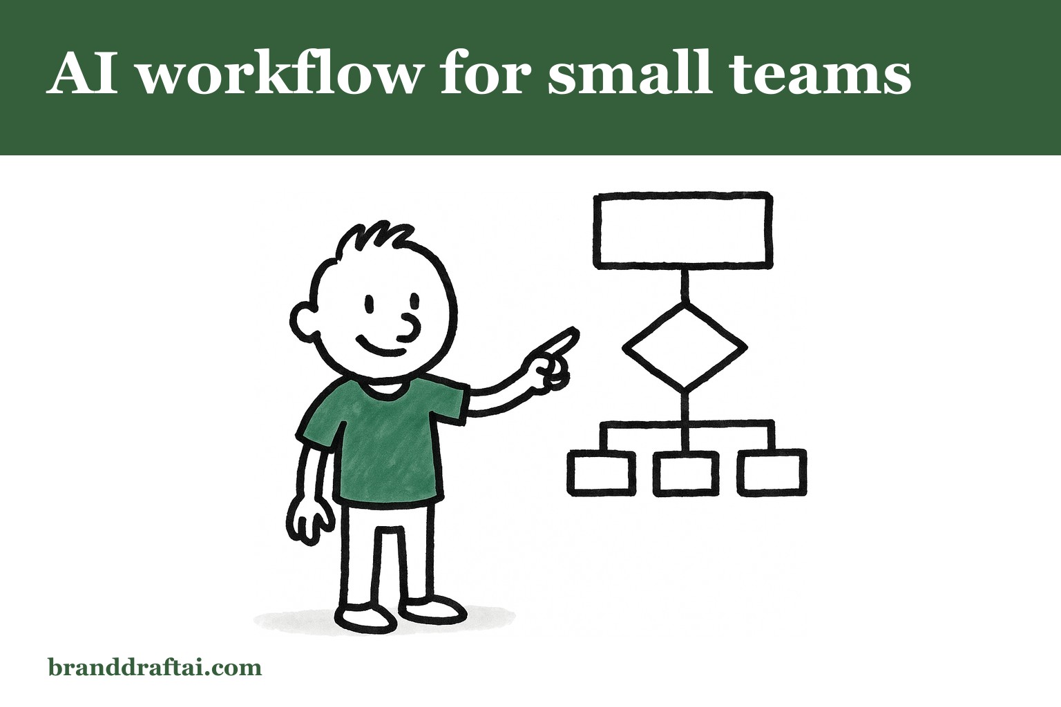 The AI content workflow that works for a small marketing team