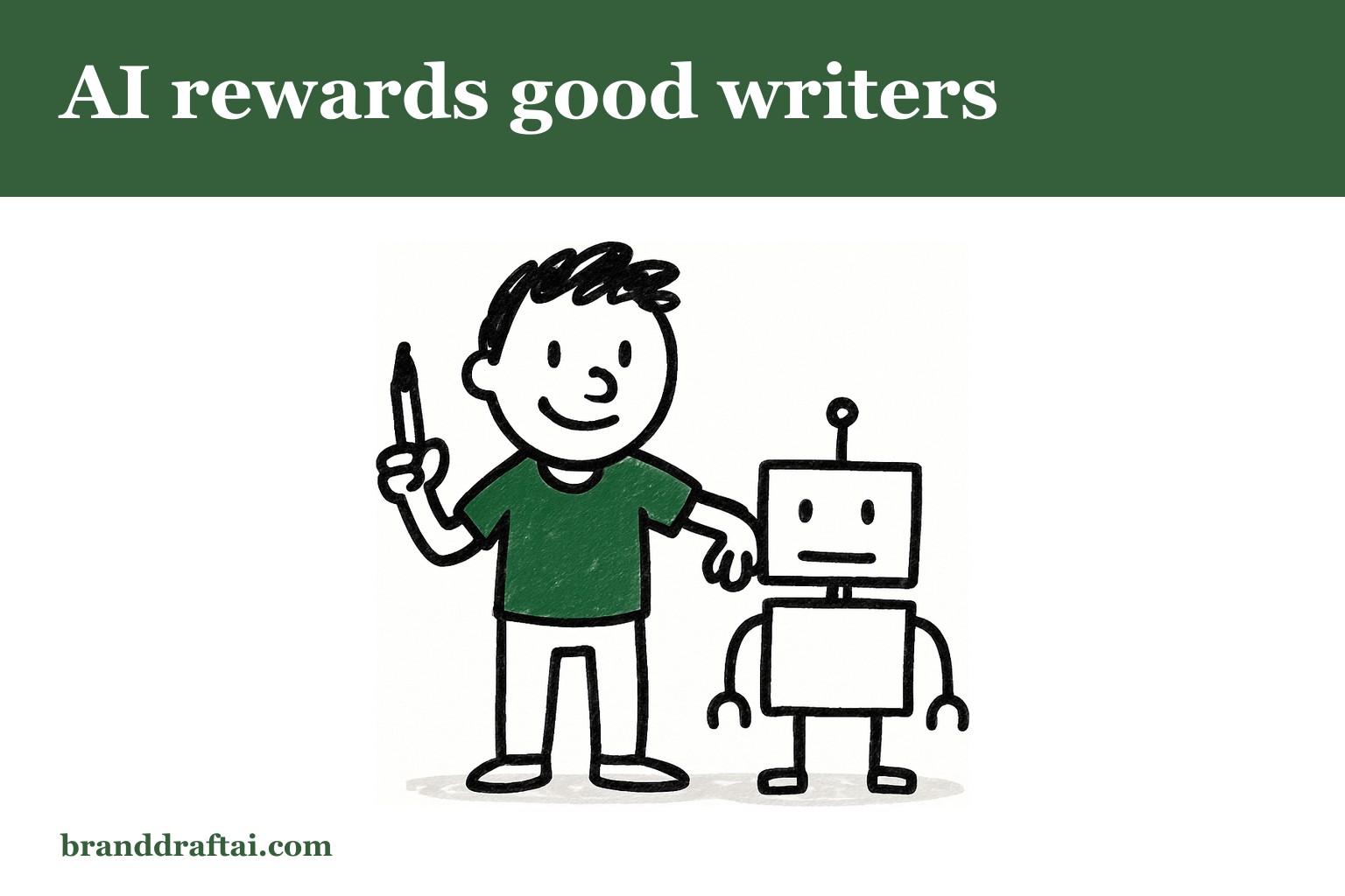 Why AI makes strong writers more valuable and average writers replaceable