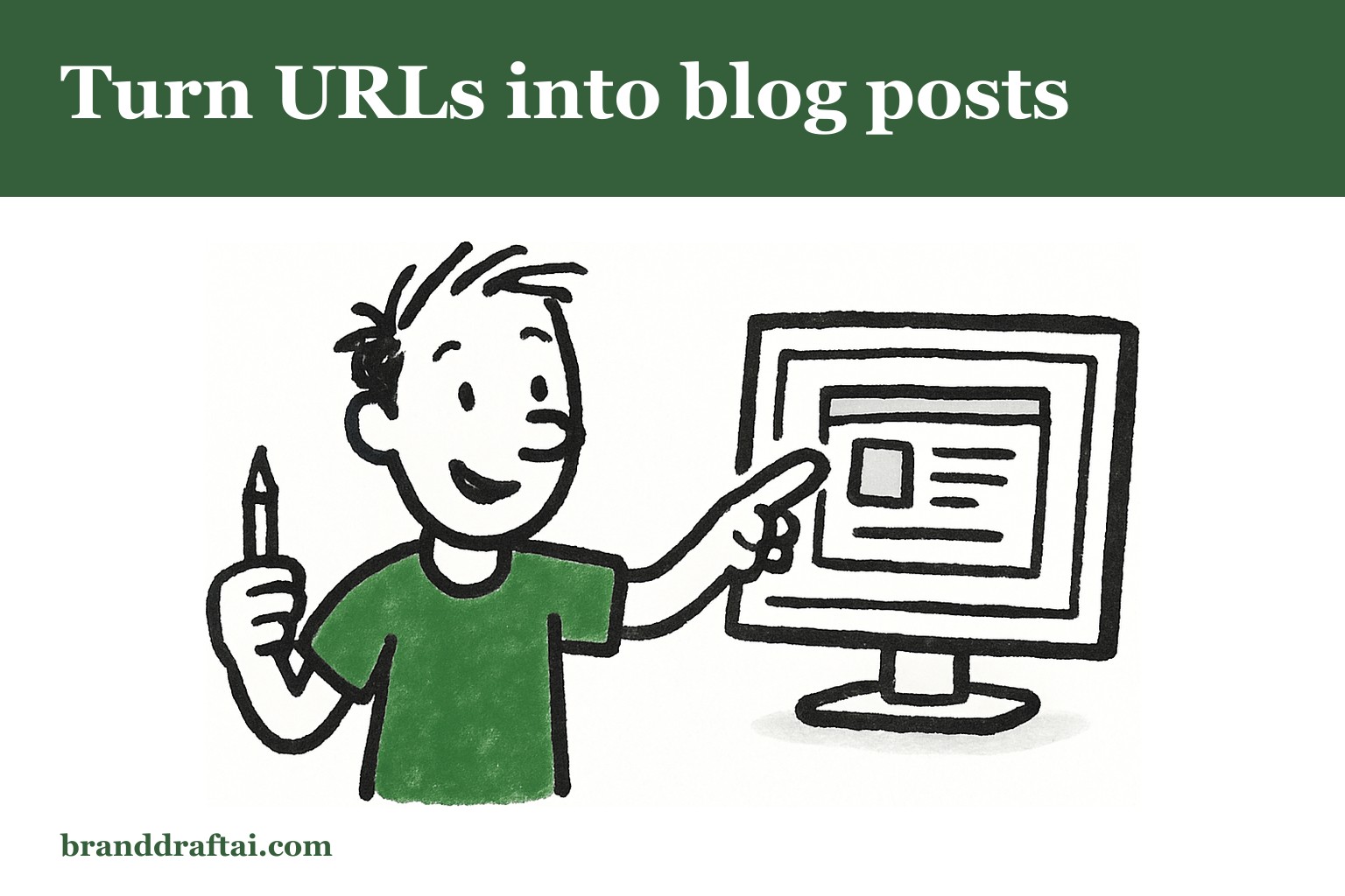 How to get AI to write a blog post from your website URL