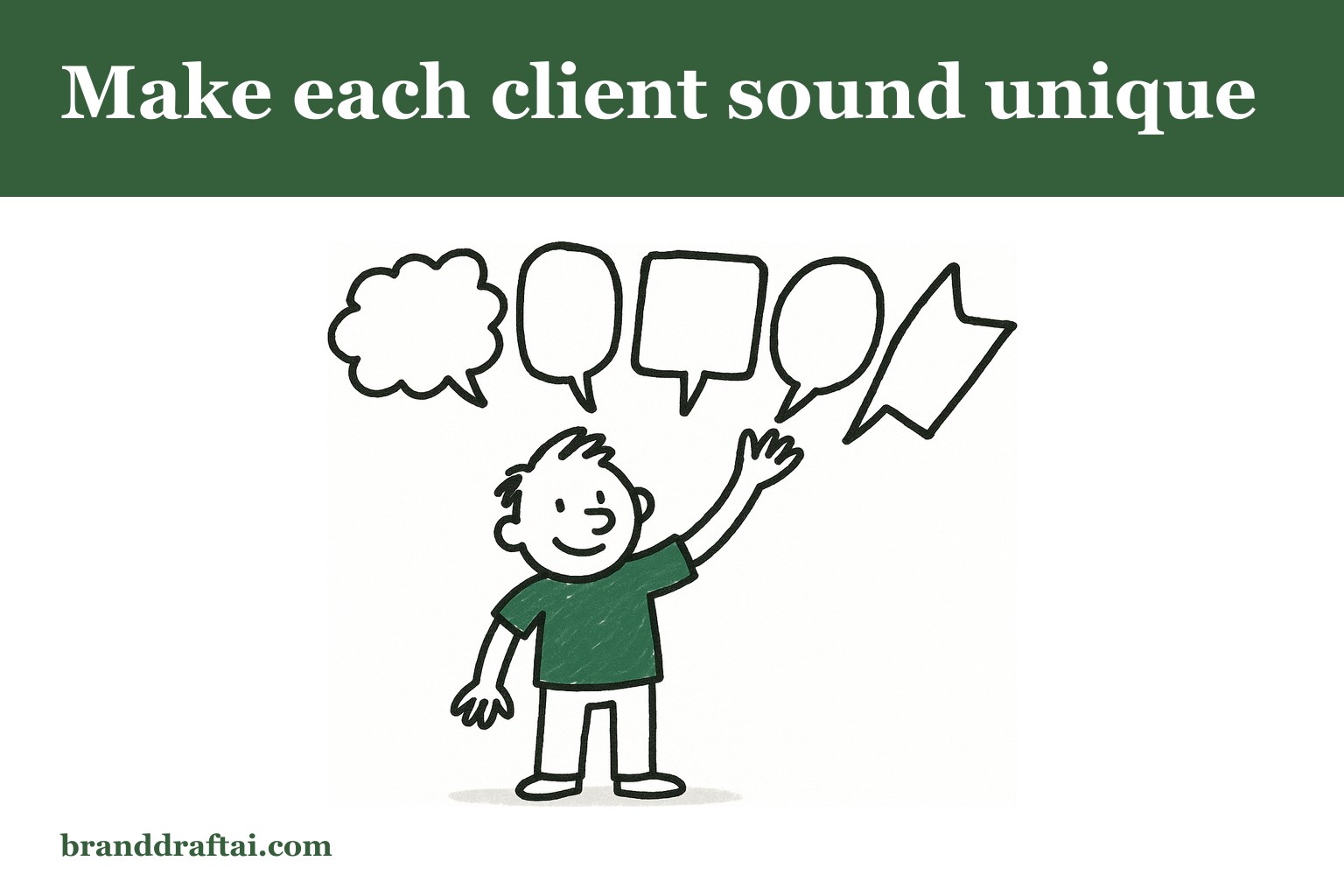 How to write B2C content for five different clients without them sounding alike