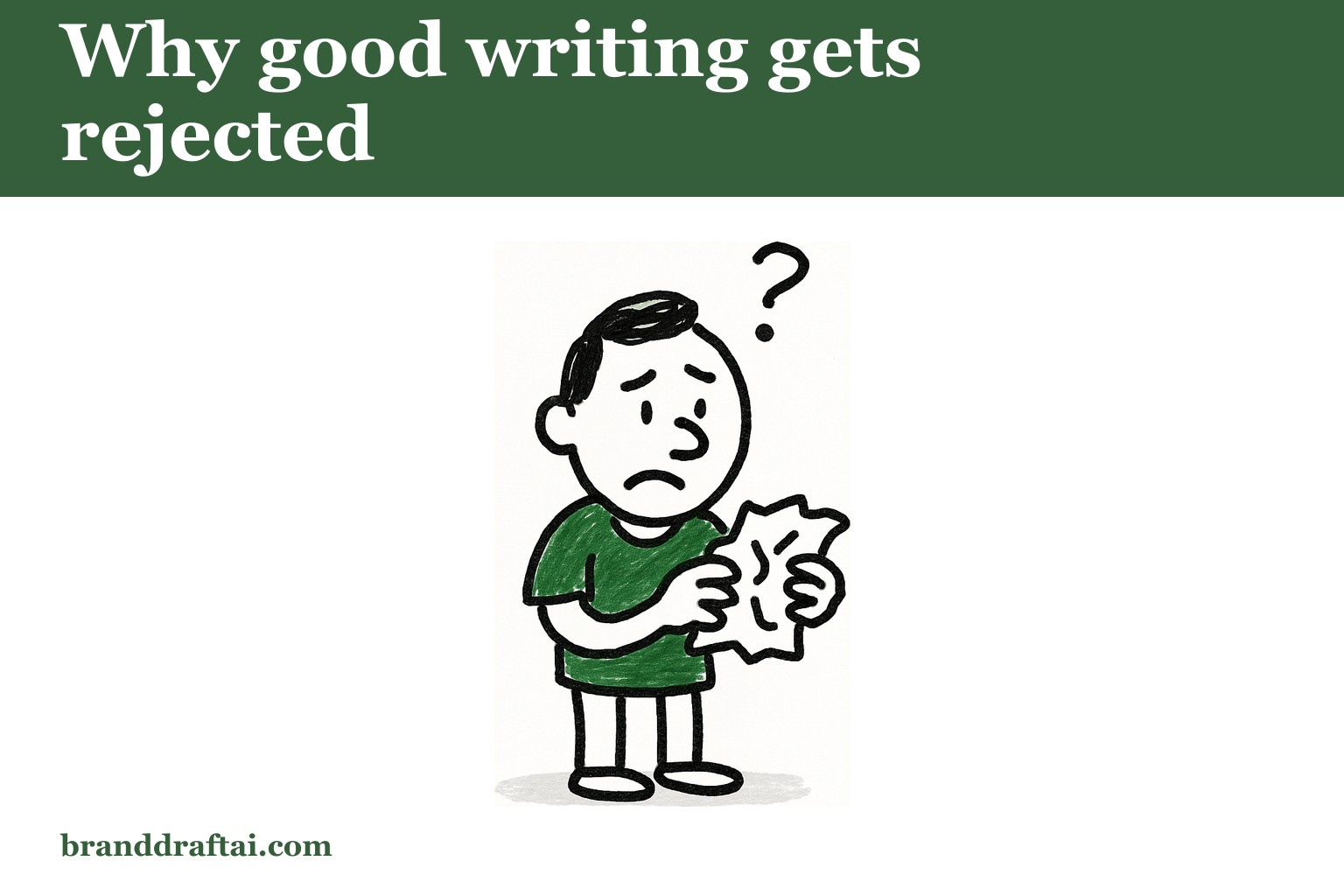 Why your best writing still gets rejected and what that actually tells you