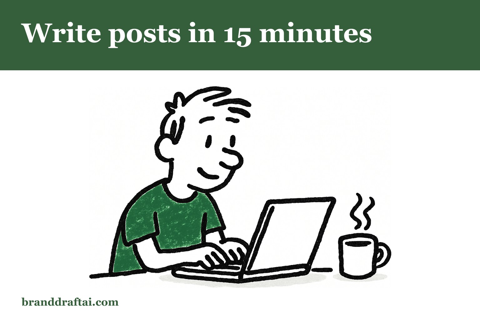 How to get a blog post written in the time it takes to drink a coffee
