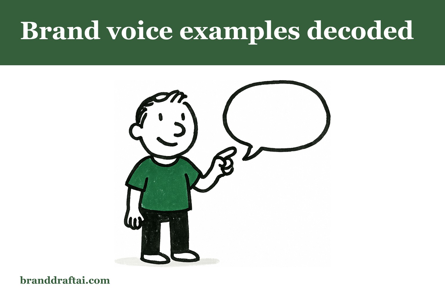 Brand voice examples — what good looks like for small businesses