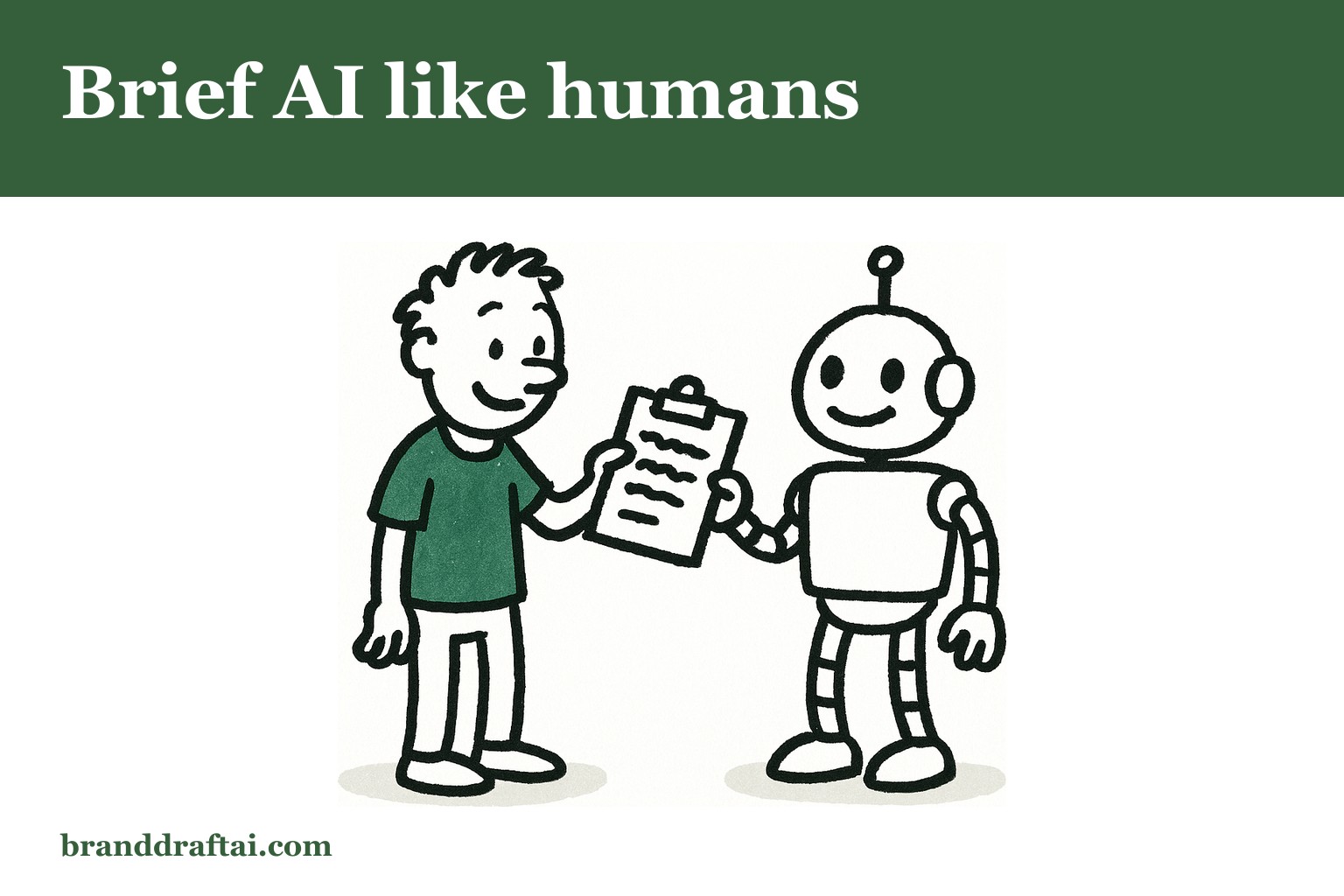 How to brief an AI tool the way you'd brief your best writer