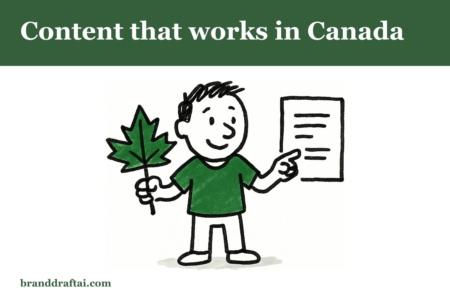 Content strategy for Canadian businesses — what works differently here