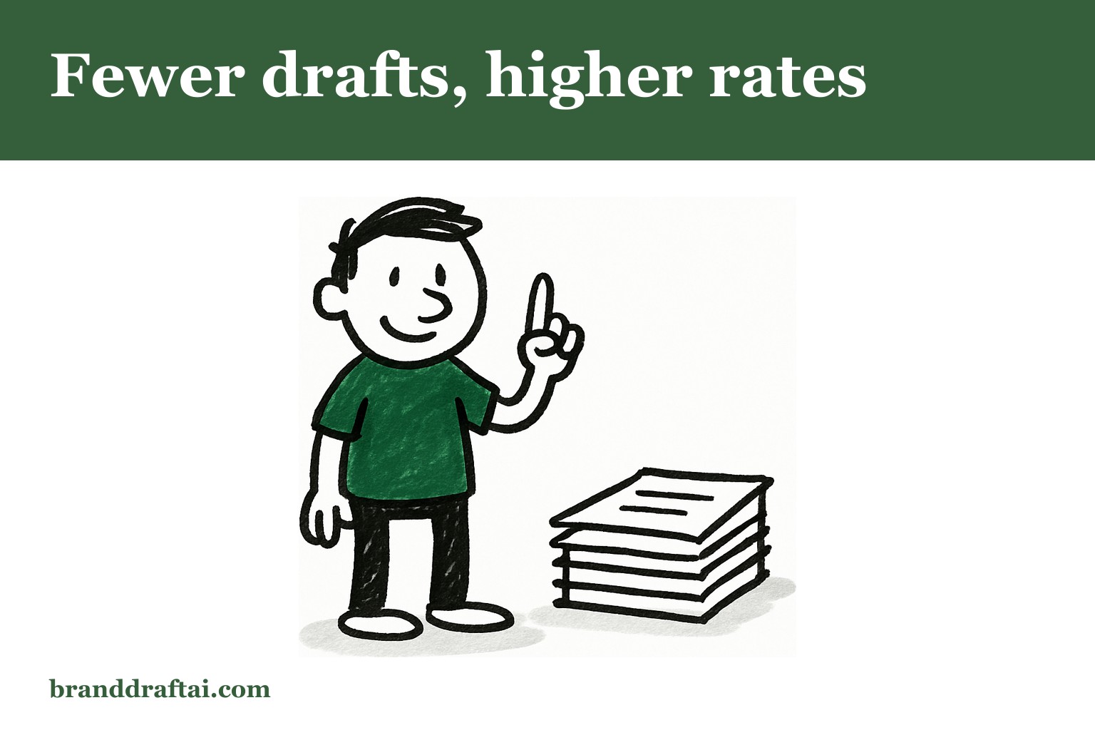 How to charge more by delivering drafts that need one round of edits, not three