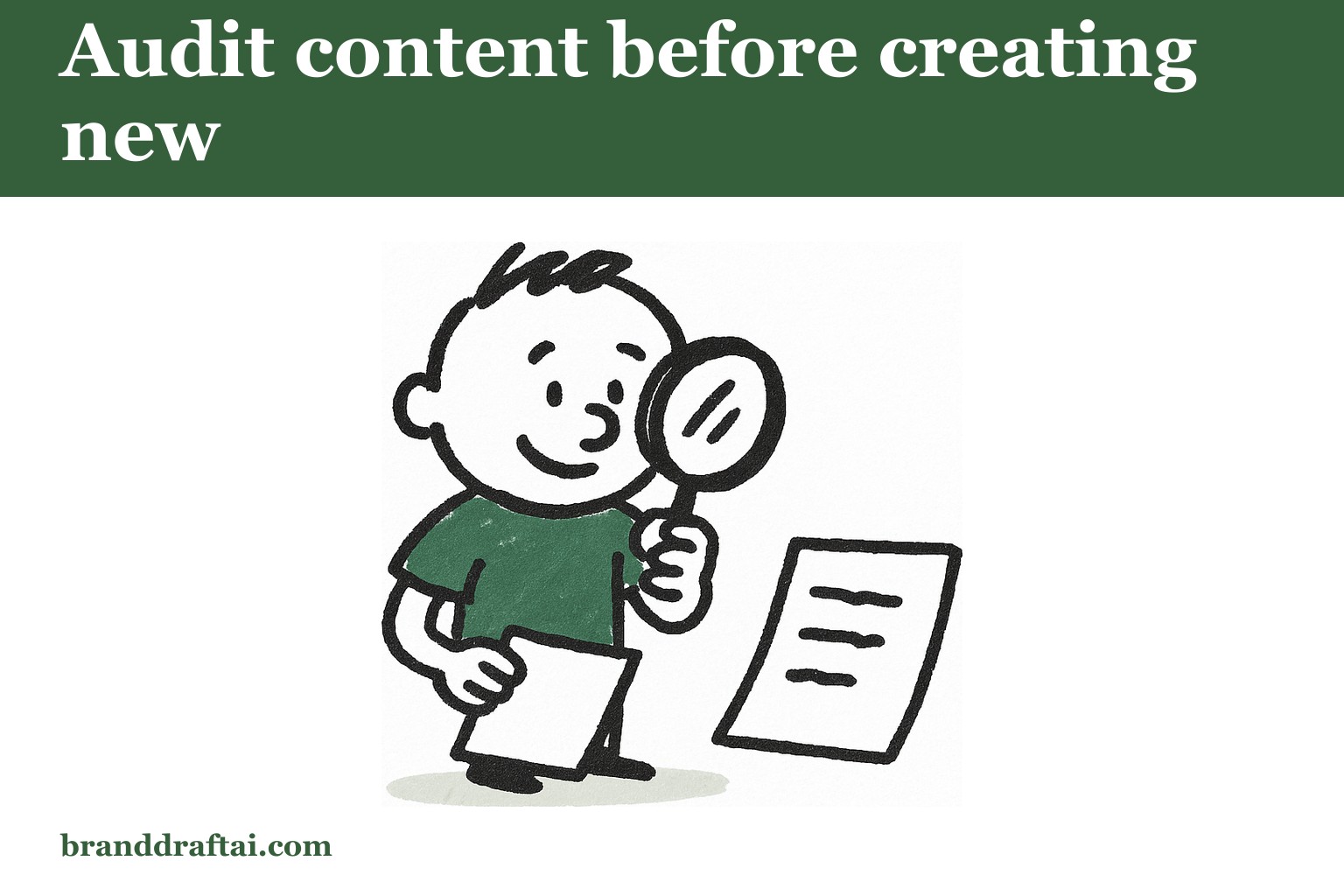 What your content audit should find before you commission anything new