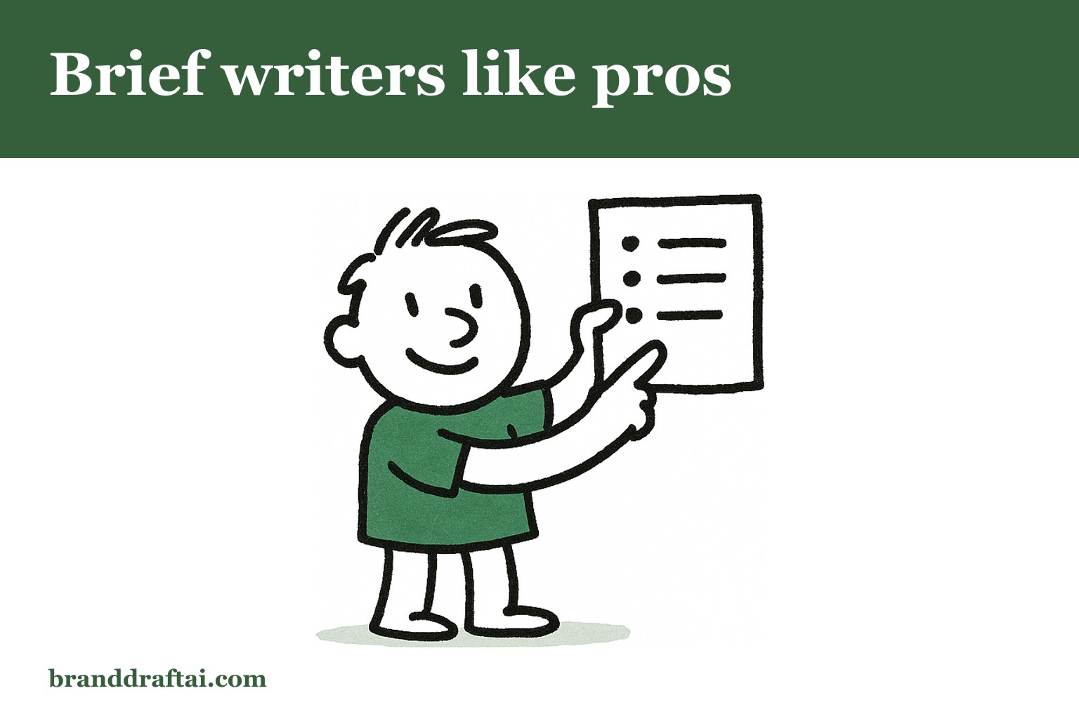 Content briefing for freelance writers