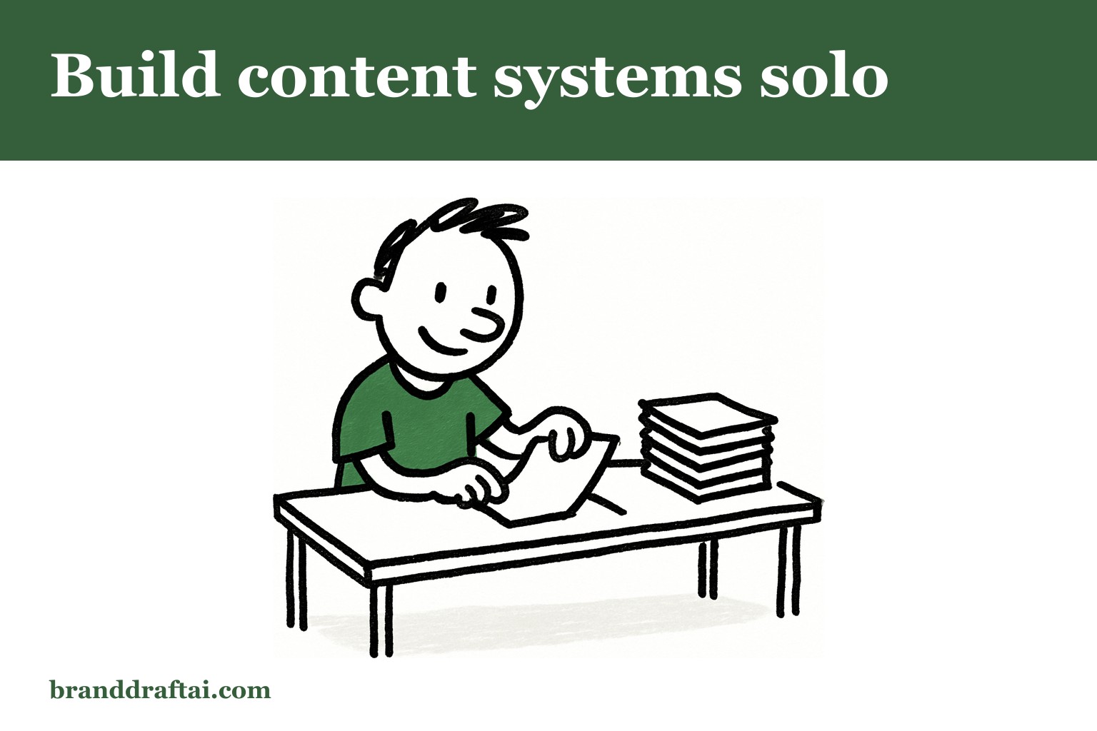 How to build a content engine when you're a team of one