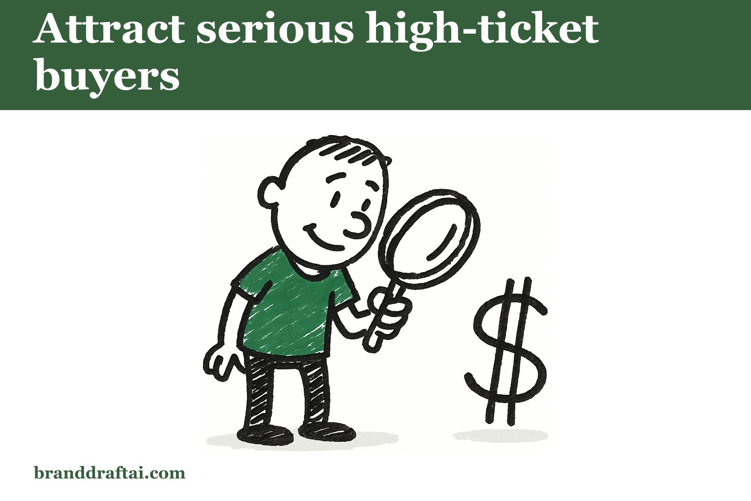How to write content for high-ticket services that attracts serious buyers