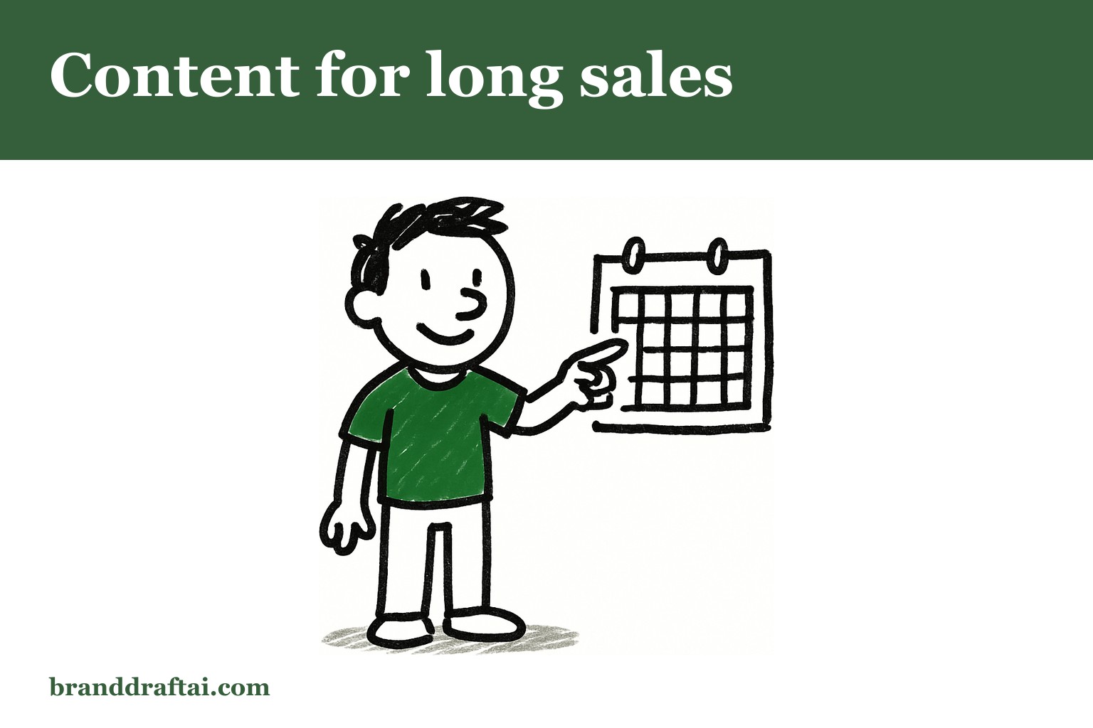 Content strategy for long sales cycles — how to stay in front of buyers for months