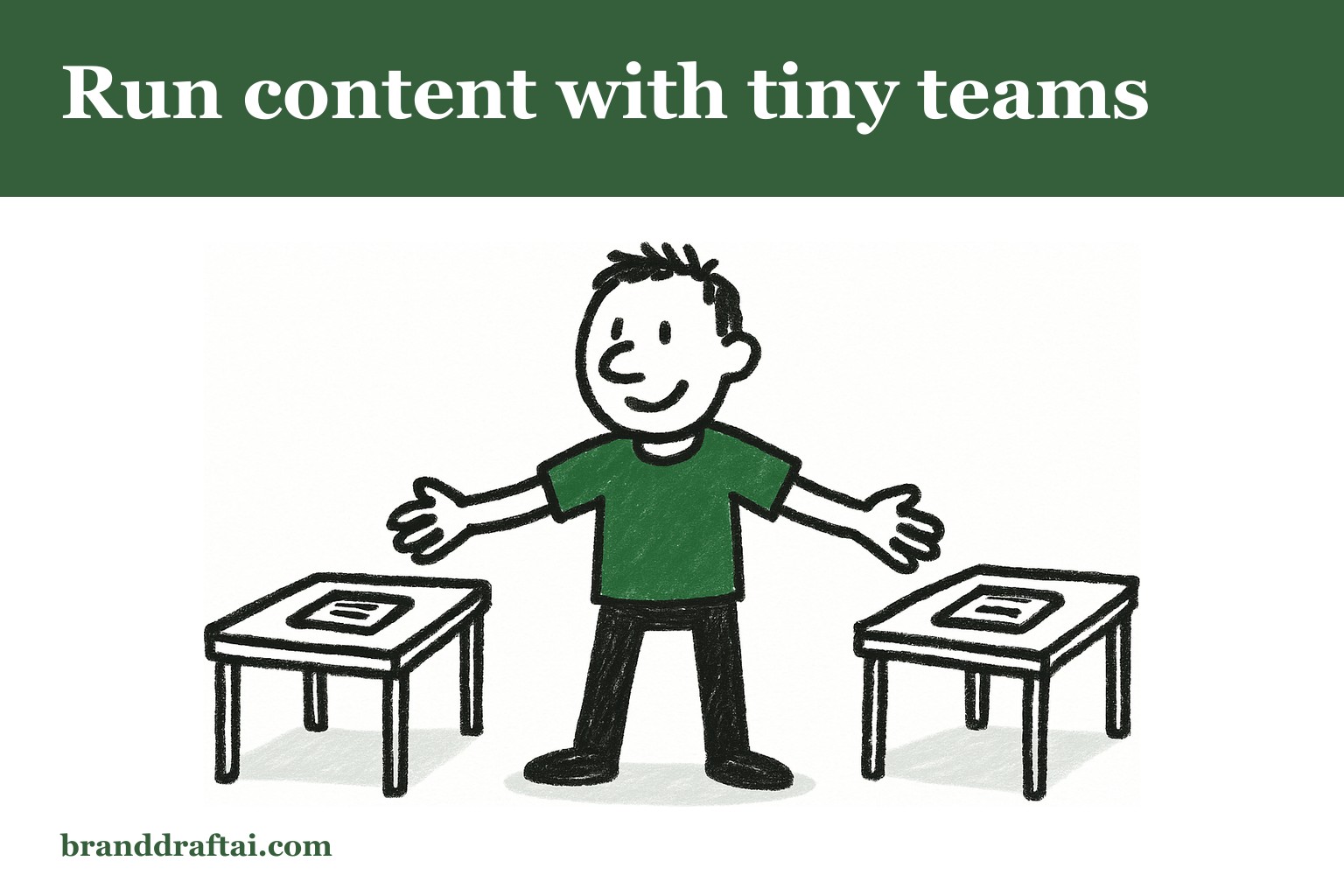 How to run content operations with a team of two or three people