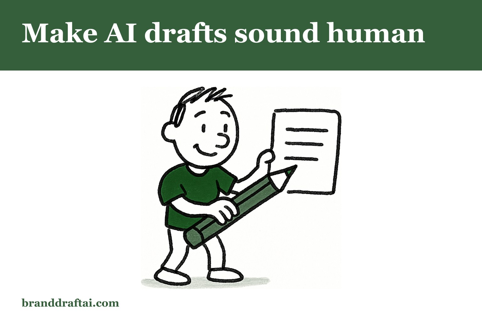 The editing pass that makes AI-assisted drafts sound like the client wrote them
