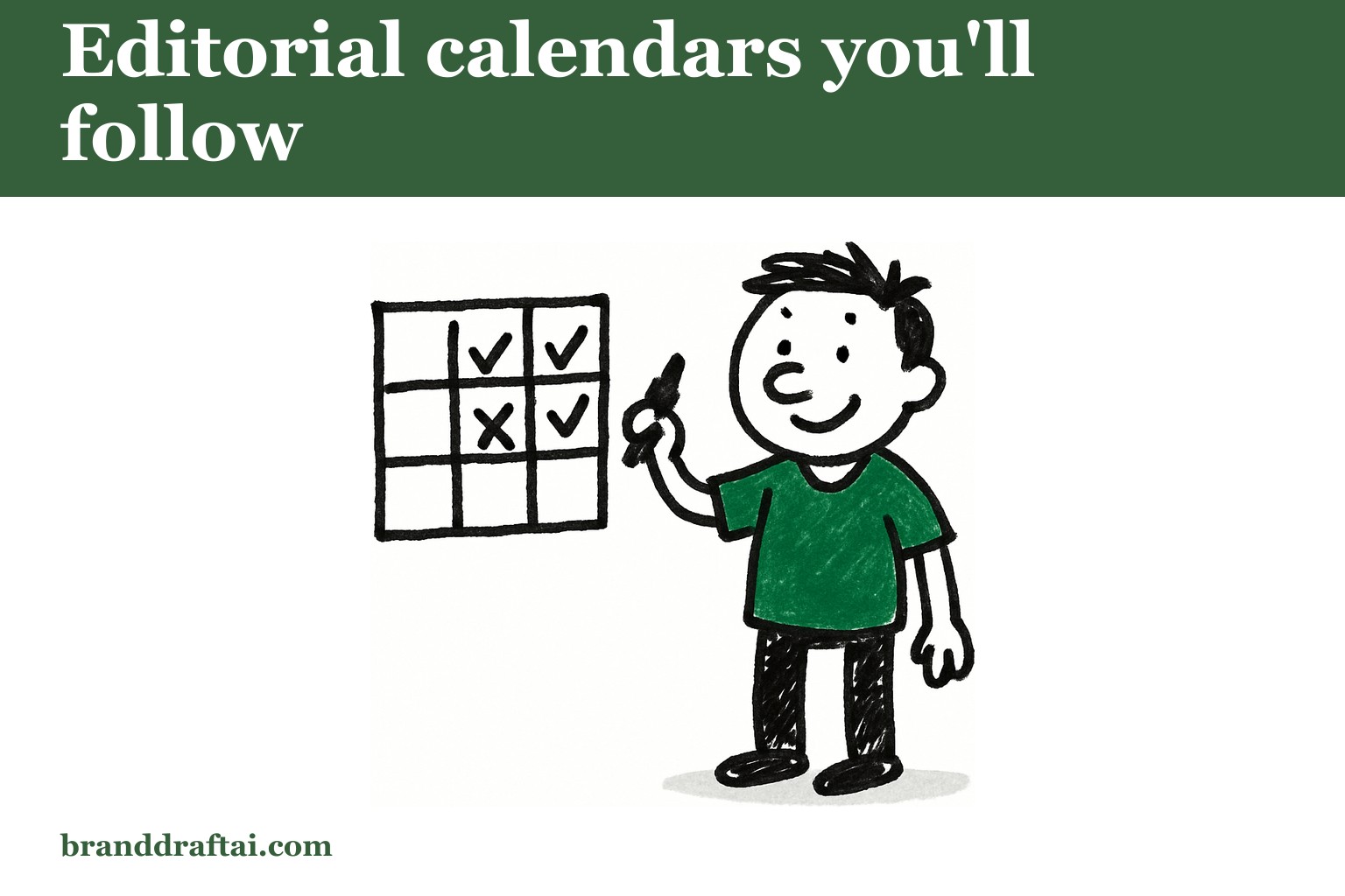 The editorial calendar setup that actually gets followed — not just built