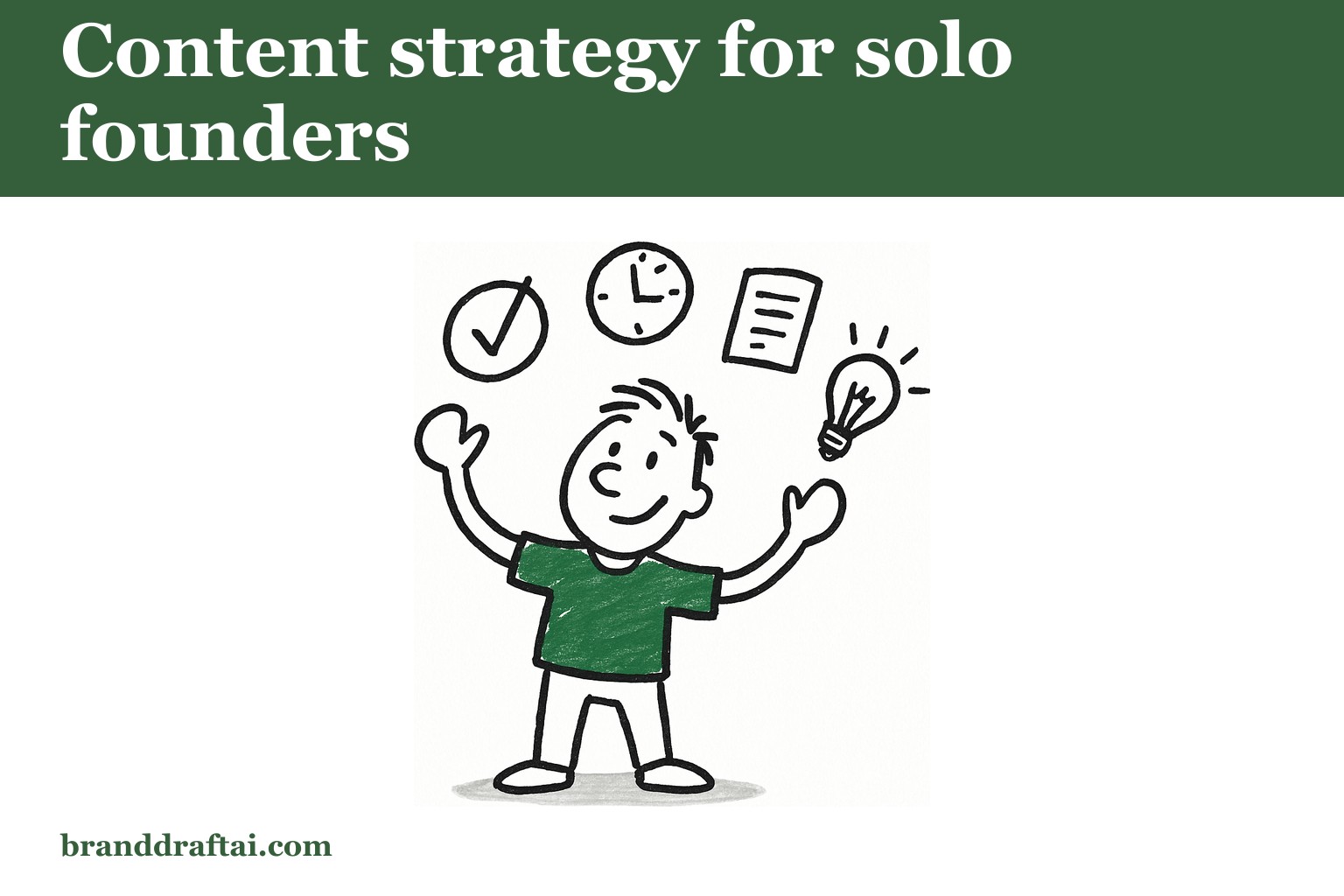 The content strategy that works when you're a founder doing everything yourself