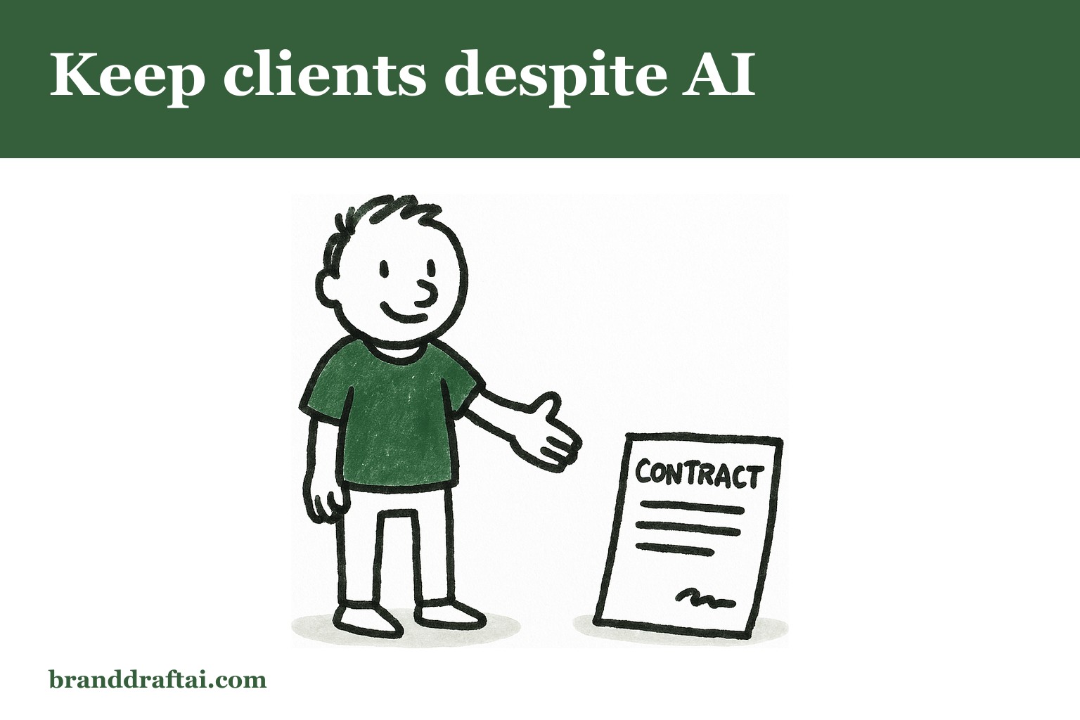 How content agencies retain clients when competitors are offering AI at lower prices