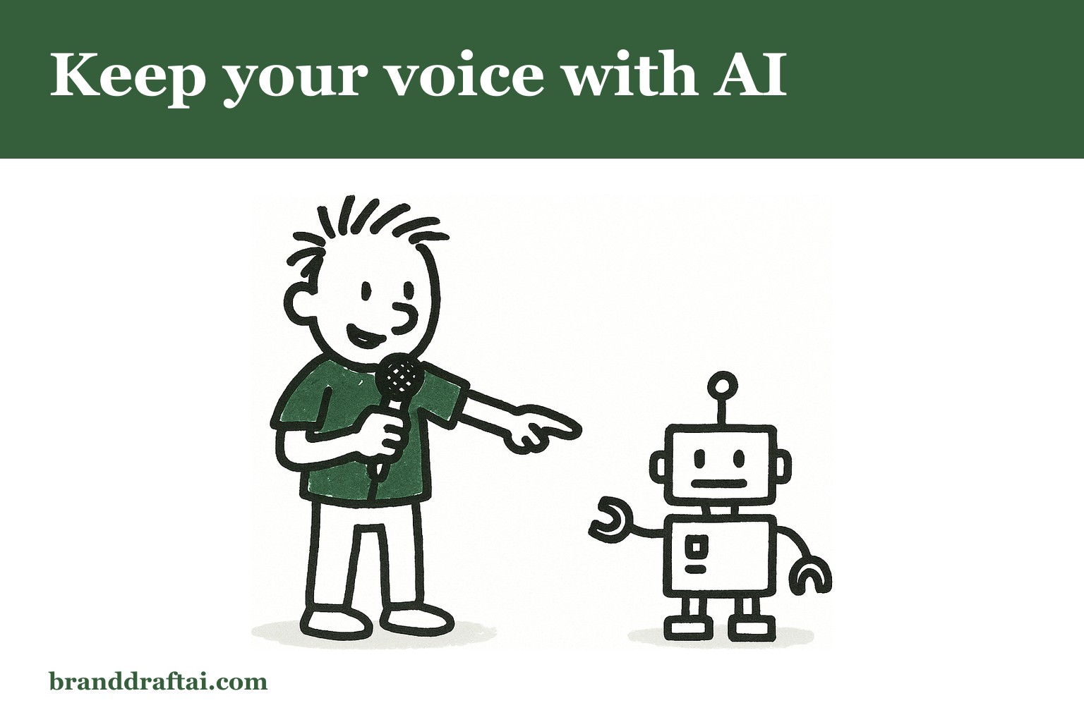 How to maintain your brand voice when using AI to write content