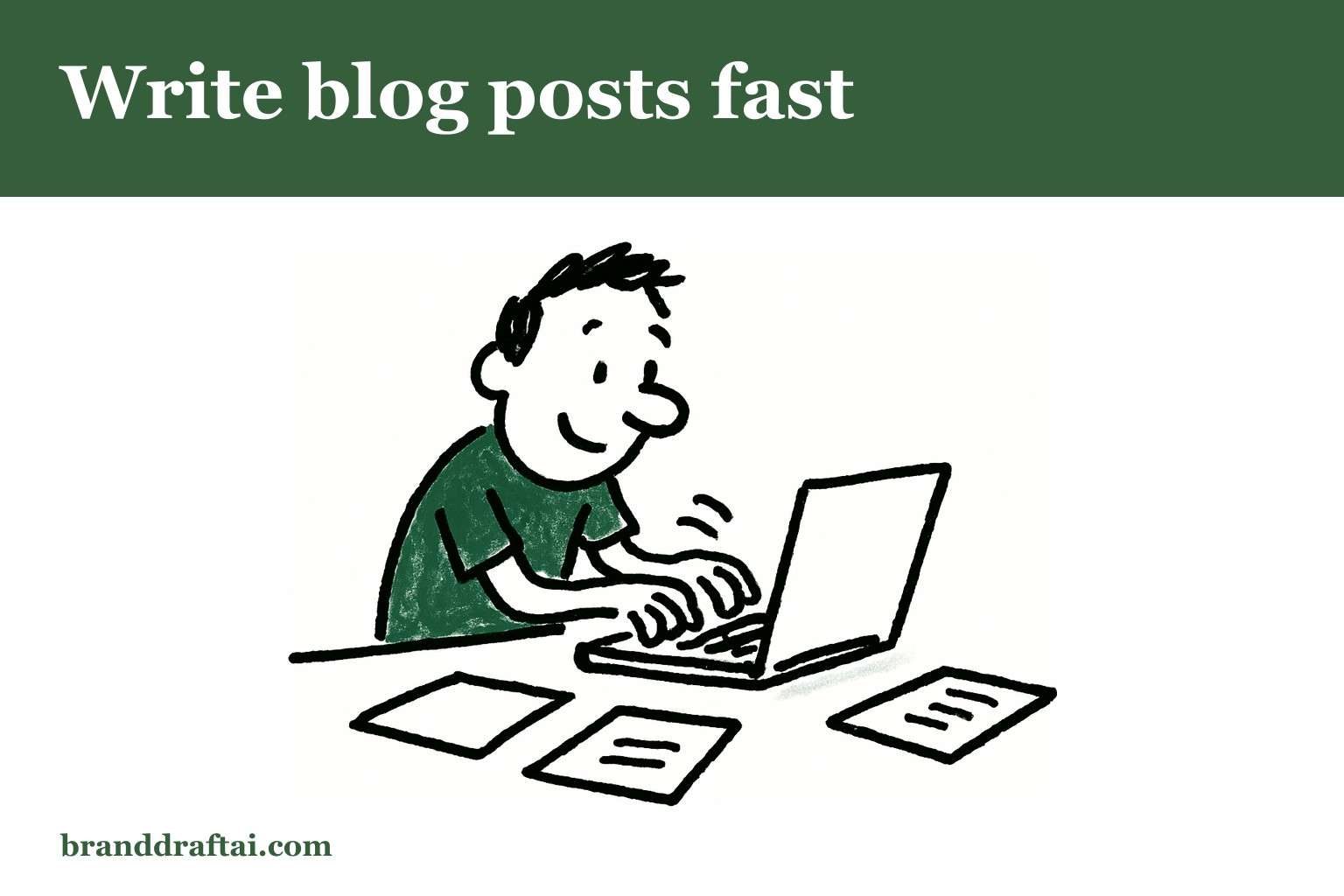 How to write a blog post fast when you don't have time to write blog posts