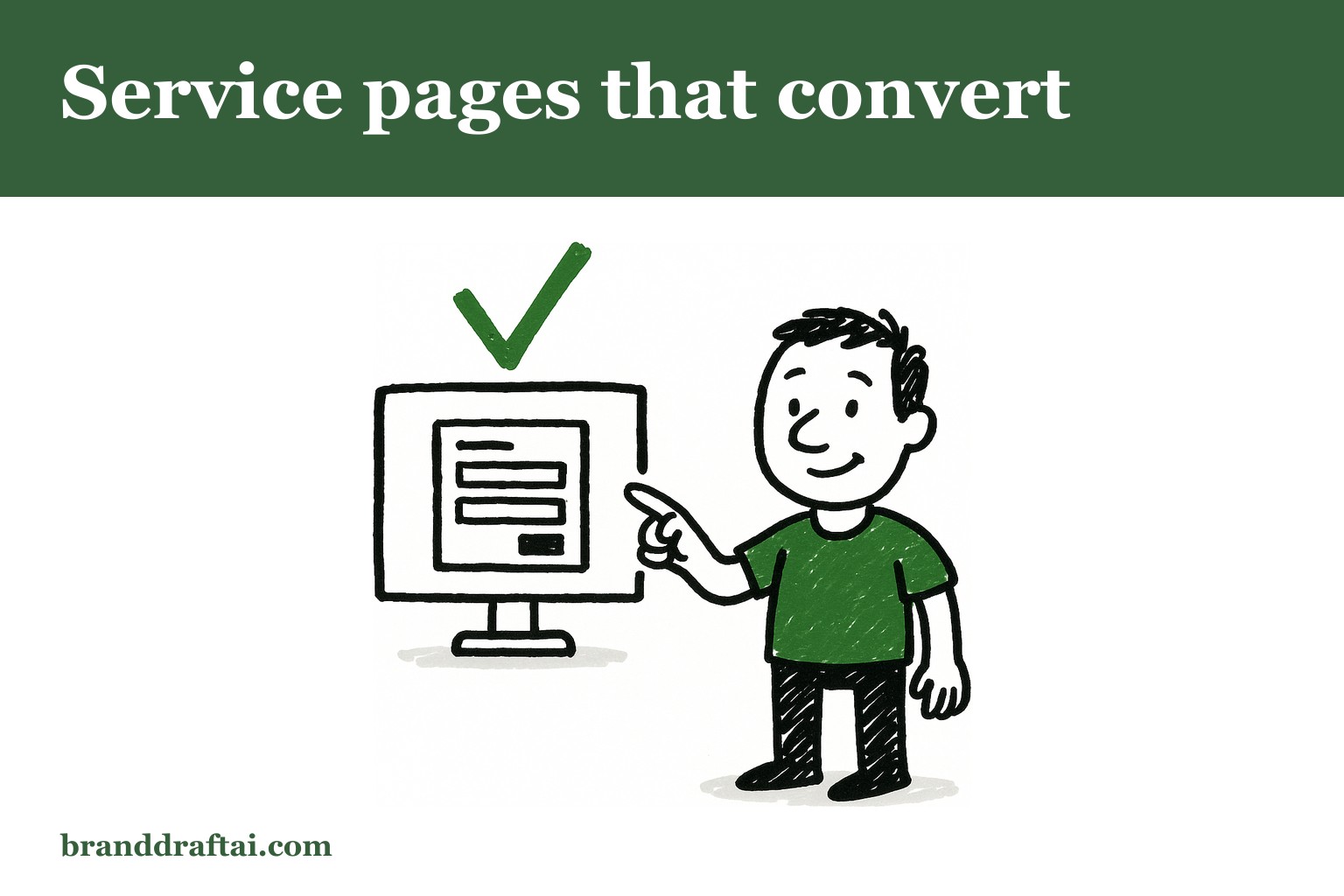 How to write a service page that actually converts visitors into enquiries