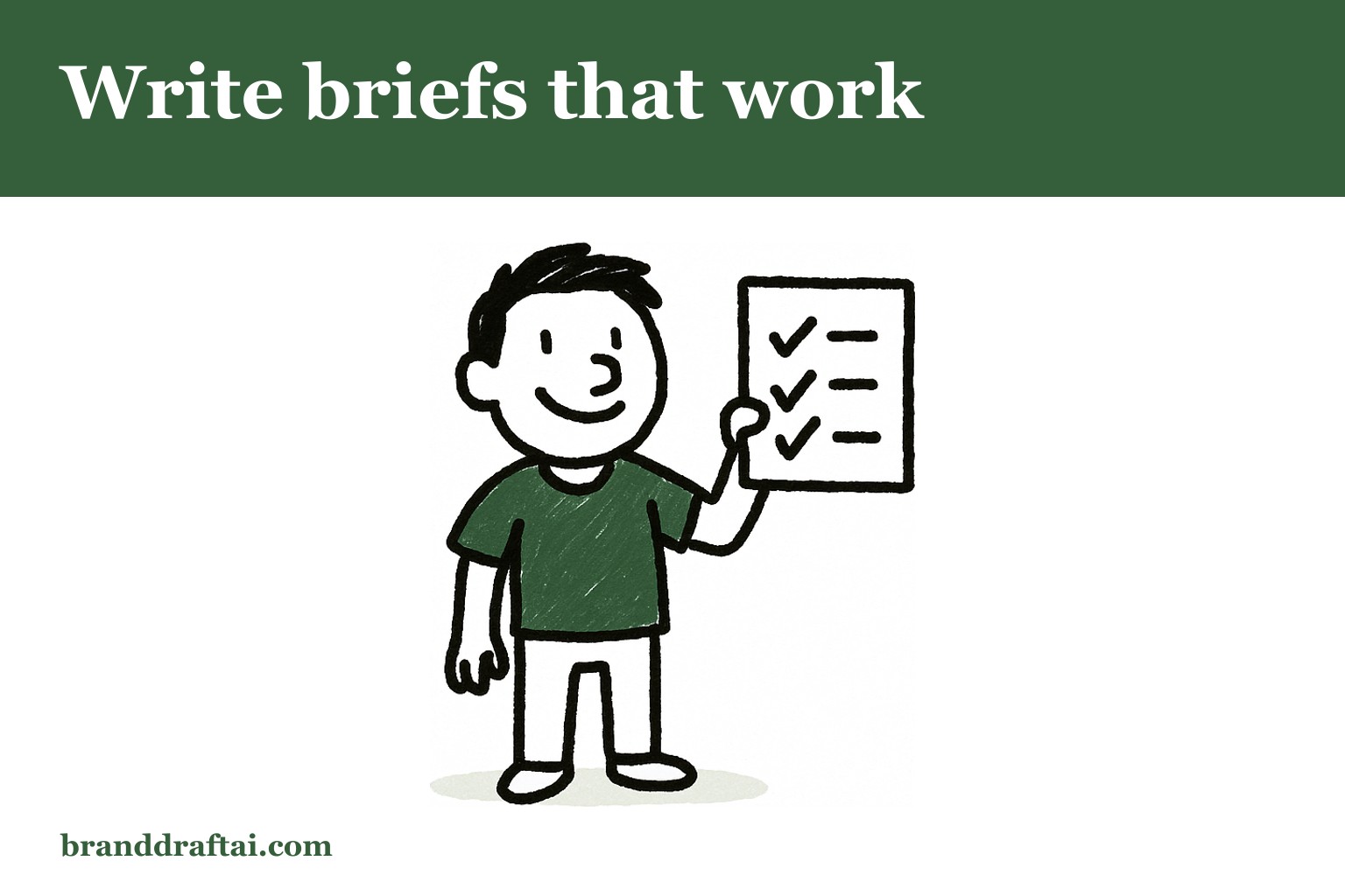 How to write a content brief that produces the article you actually wanted