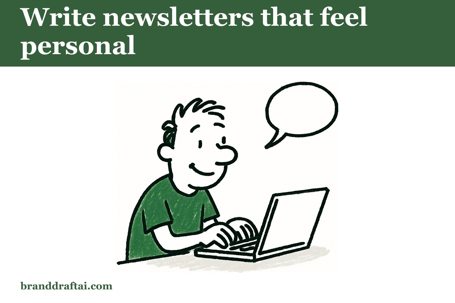 How to write a newsletter using AI without it sounding like a newsletter template