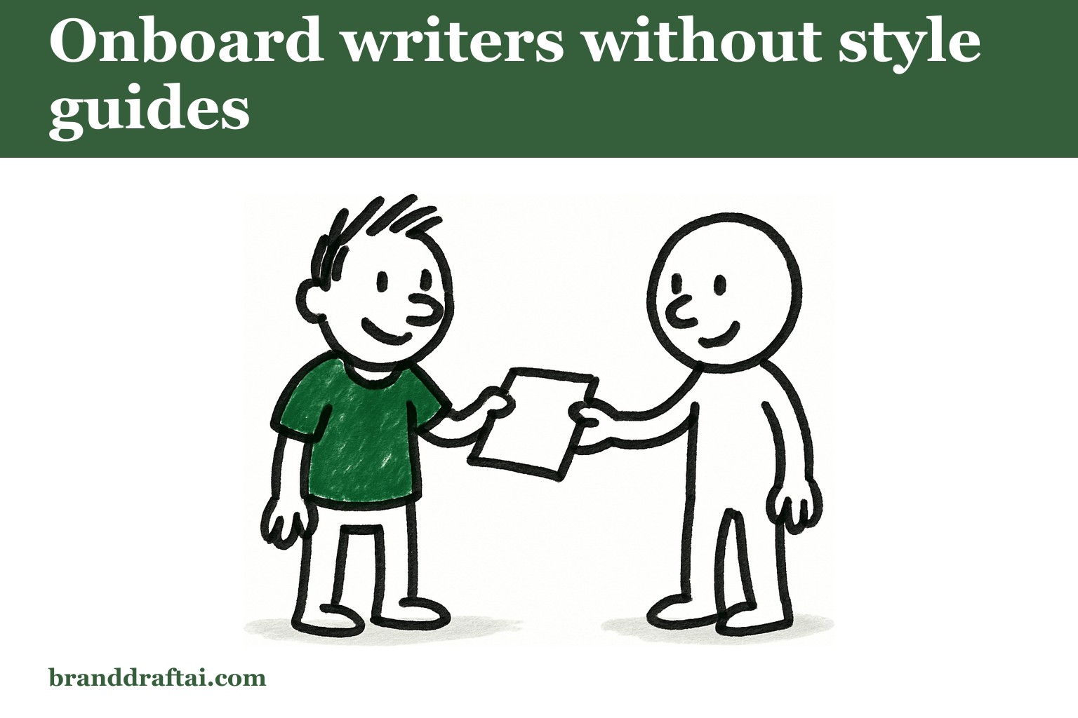 How to onboard a new content writer in a week without a full style guide