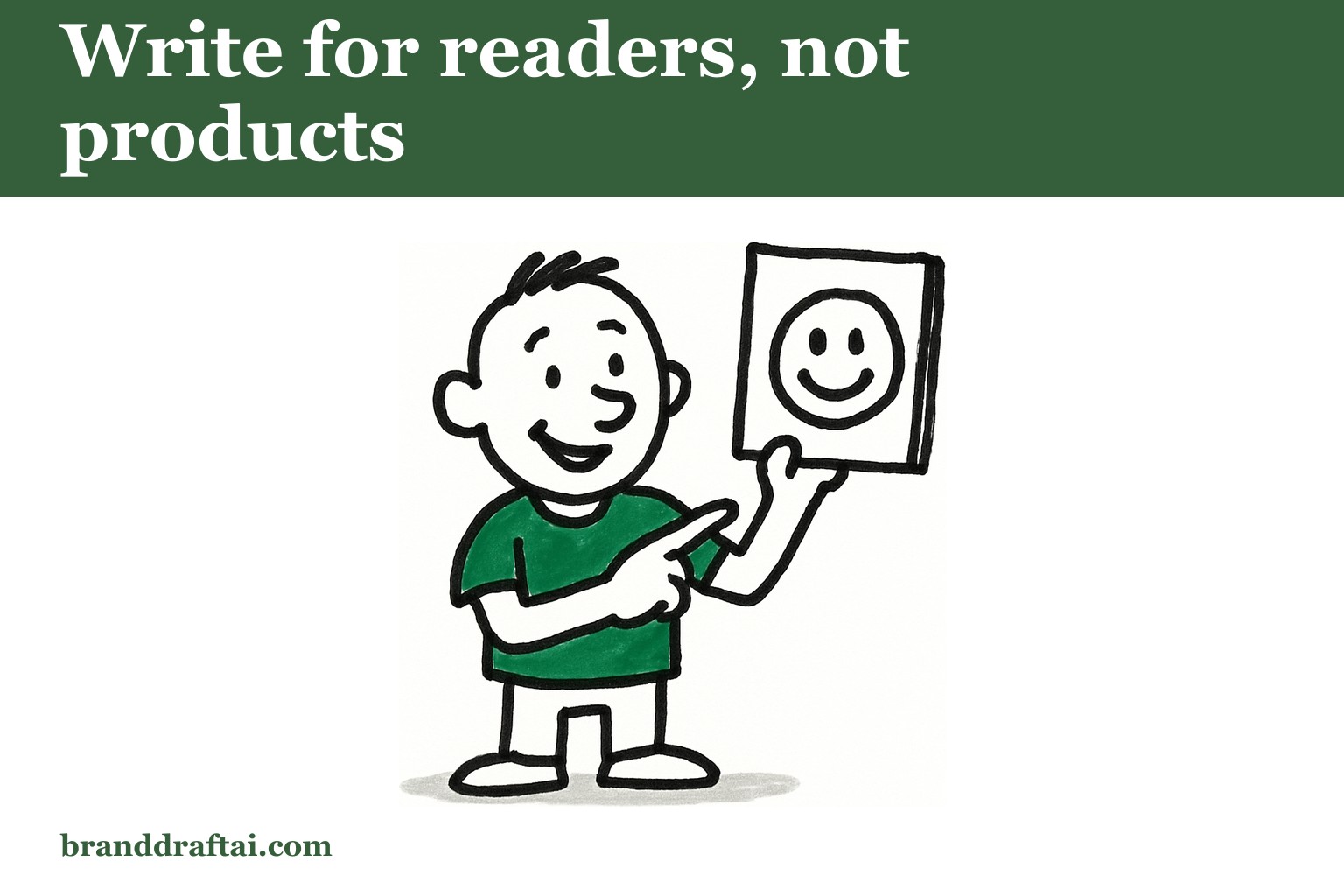 What makes product content feel like it was written for the reader, not about the product