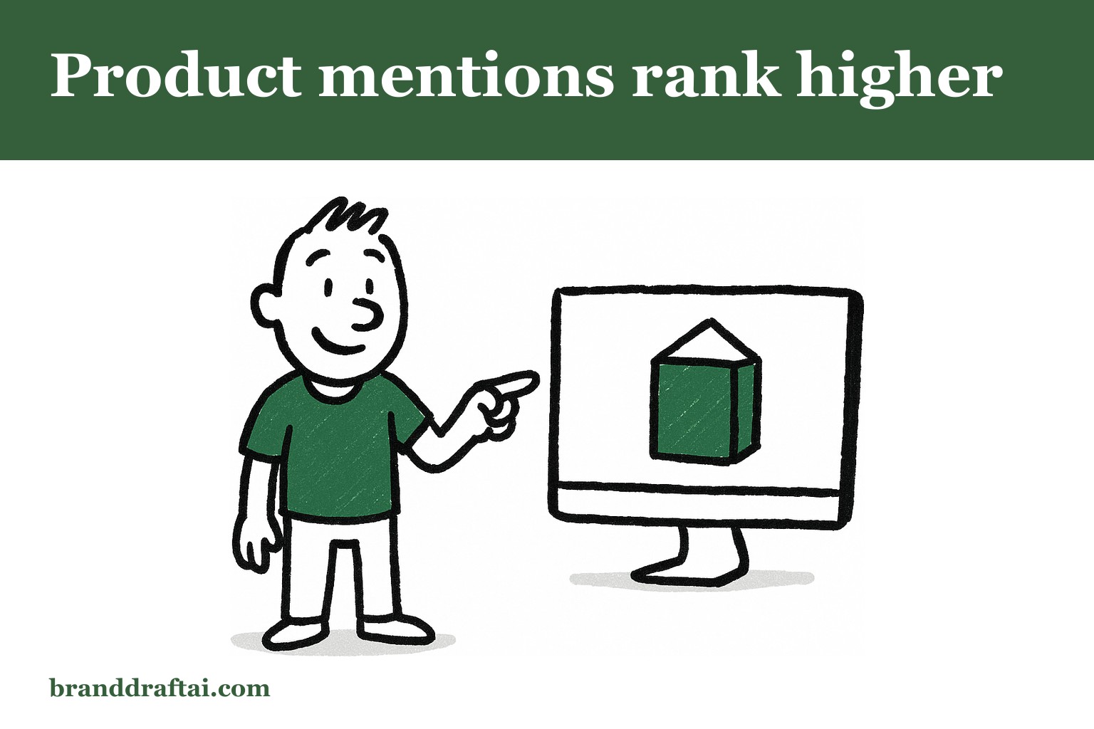 Why AI content that mentions your actual products outranks content that doesn't
