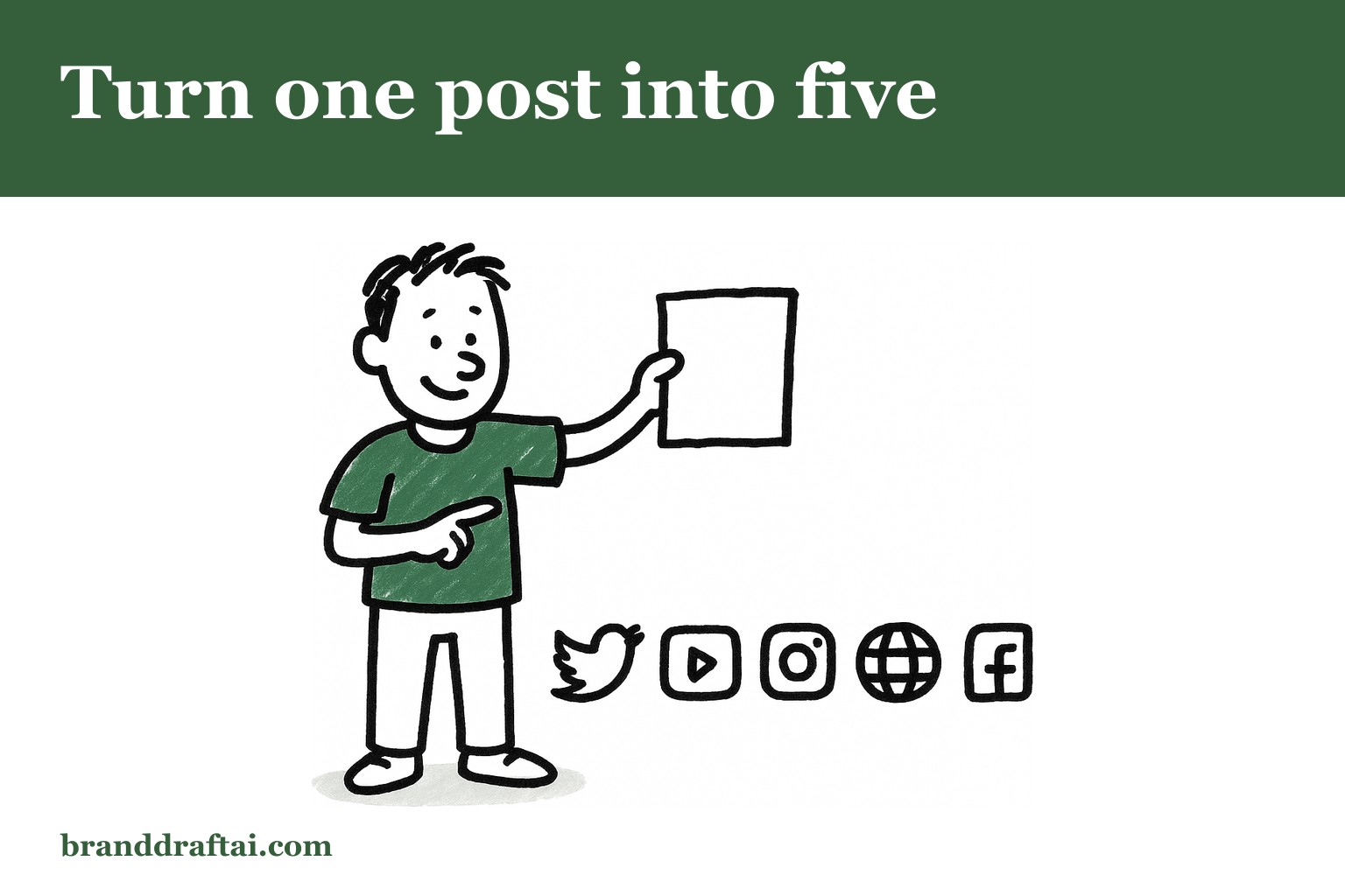 How to repurpose one piece of content across five platforms using AI