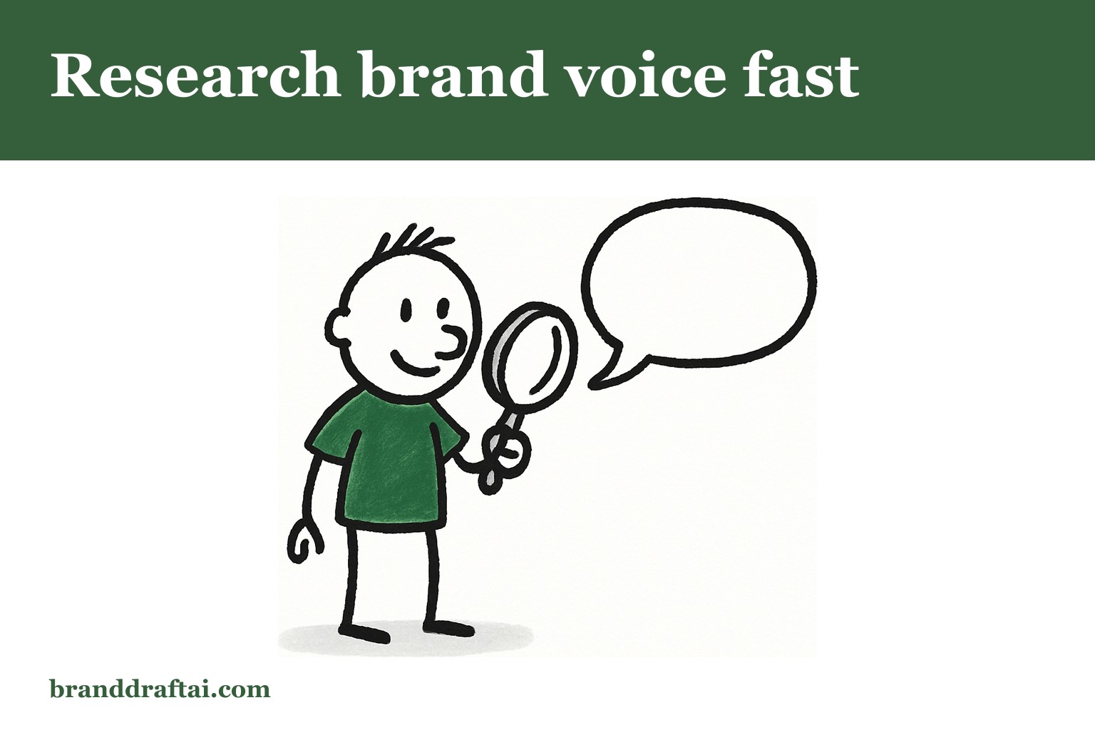How to research a client's brand voice in 20 minutes without a style guide