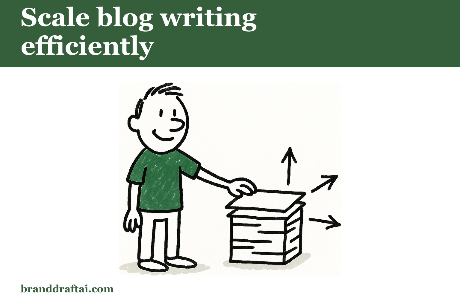 How to scale blog output without briefing every article yourself