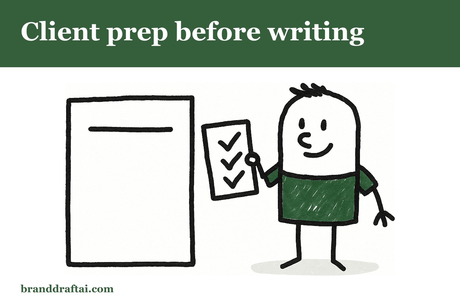 What to send a new client before you write a single word