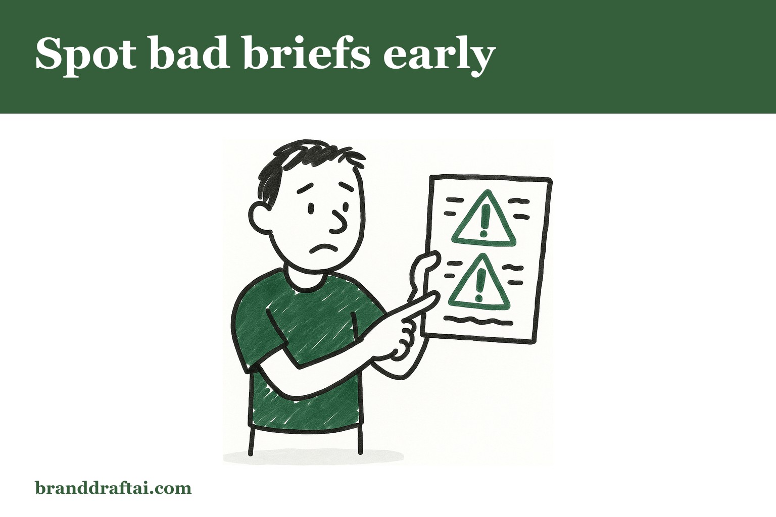 How to spot a bad brief before you accept the project