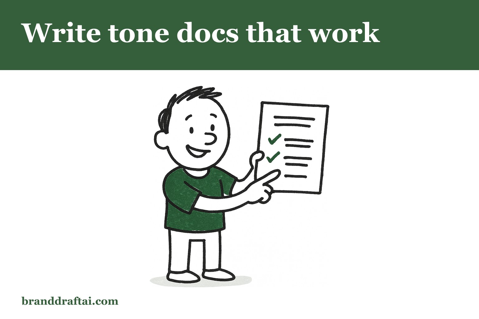 What your tone of voice doc needs before you hand it to any writer or AI