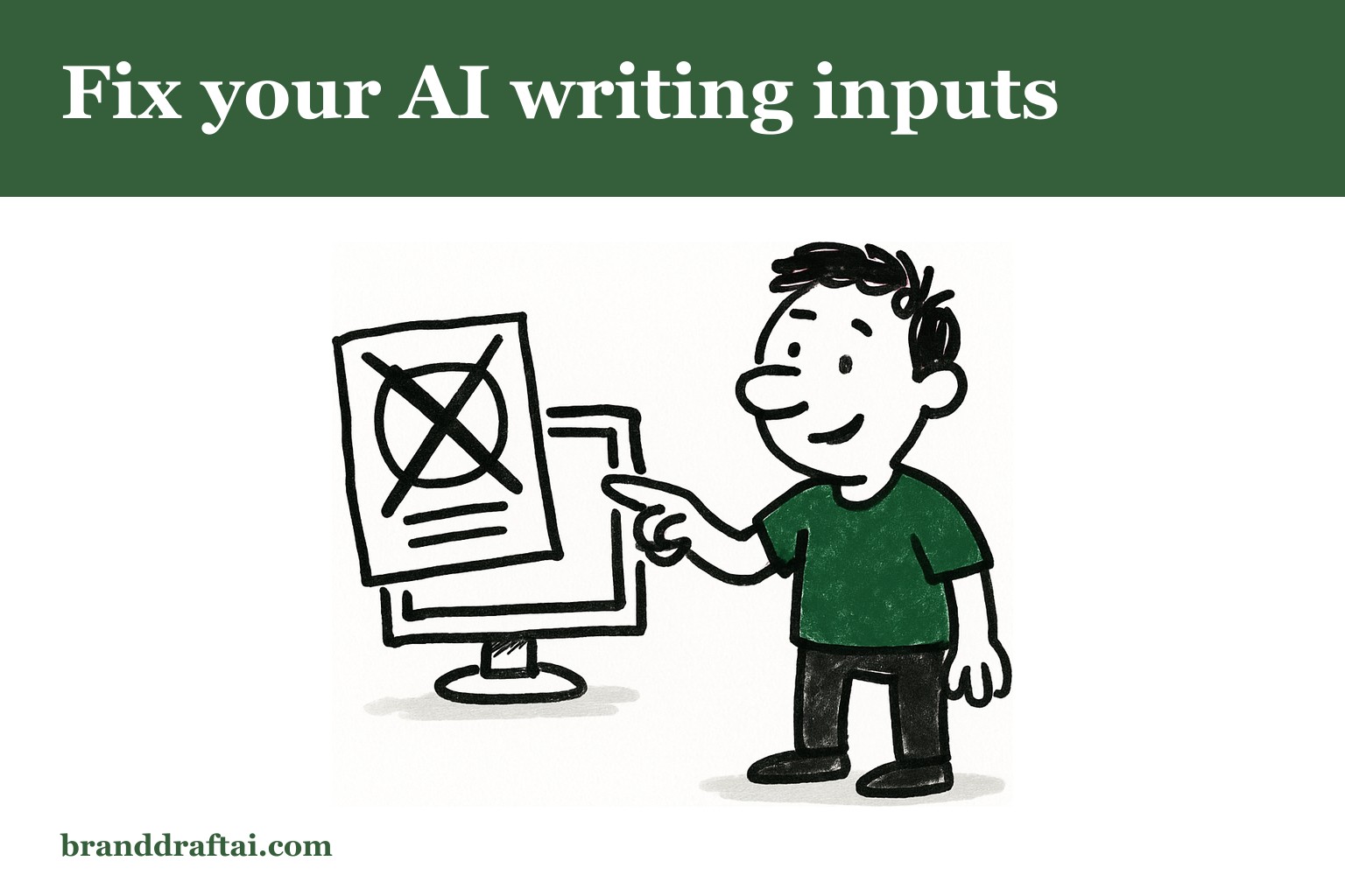 Why your tone of voice doc is the wrong input for an AI writing tool