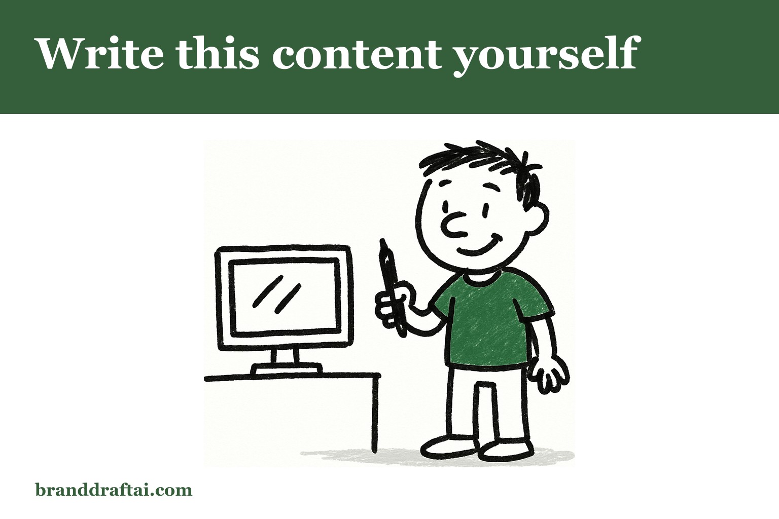 When not to use AI for content — and what to write yourself instead