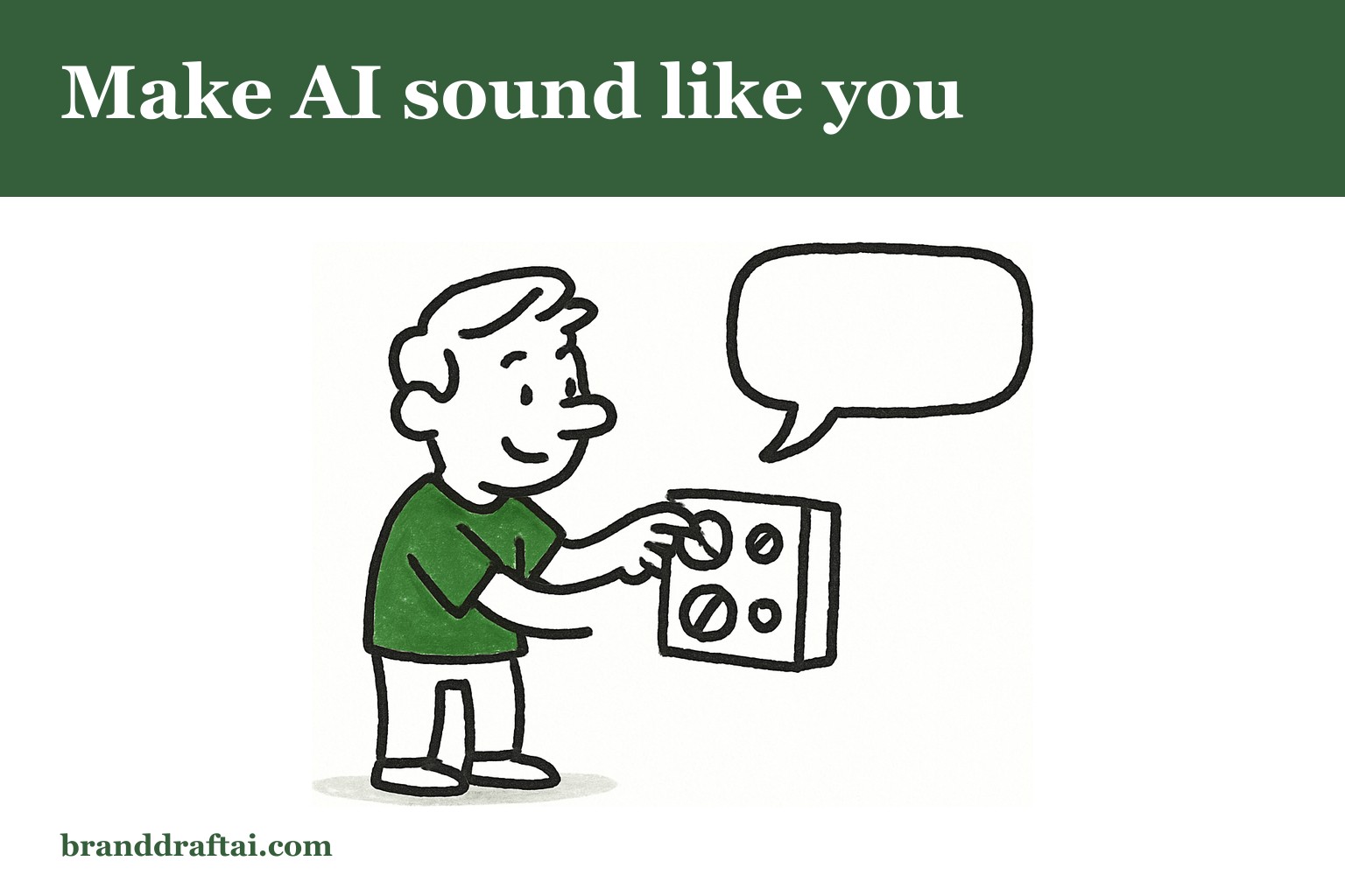 Why AI content doesn't sound like your brand voice