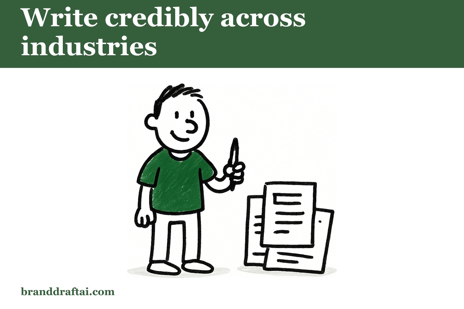 How to write credibly across multiple industries without being an expert in any