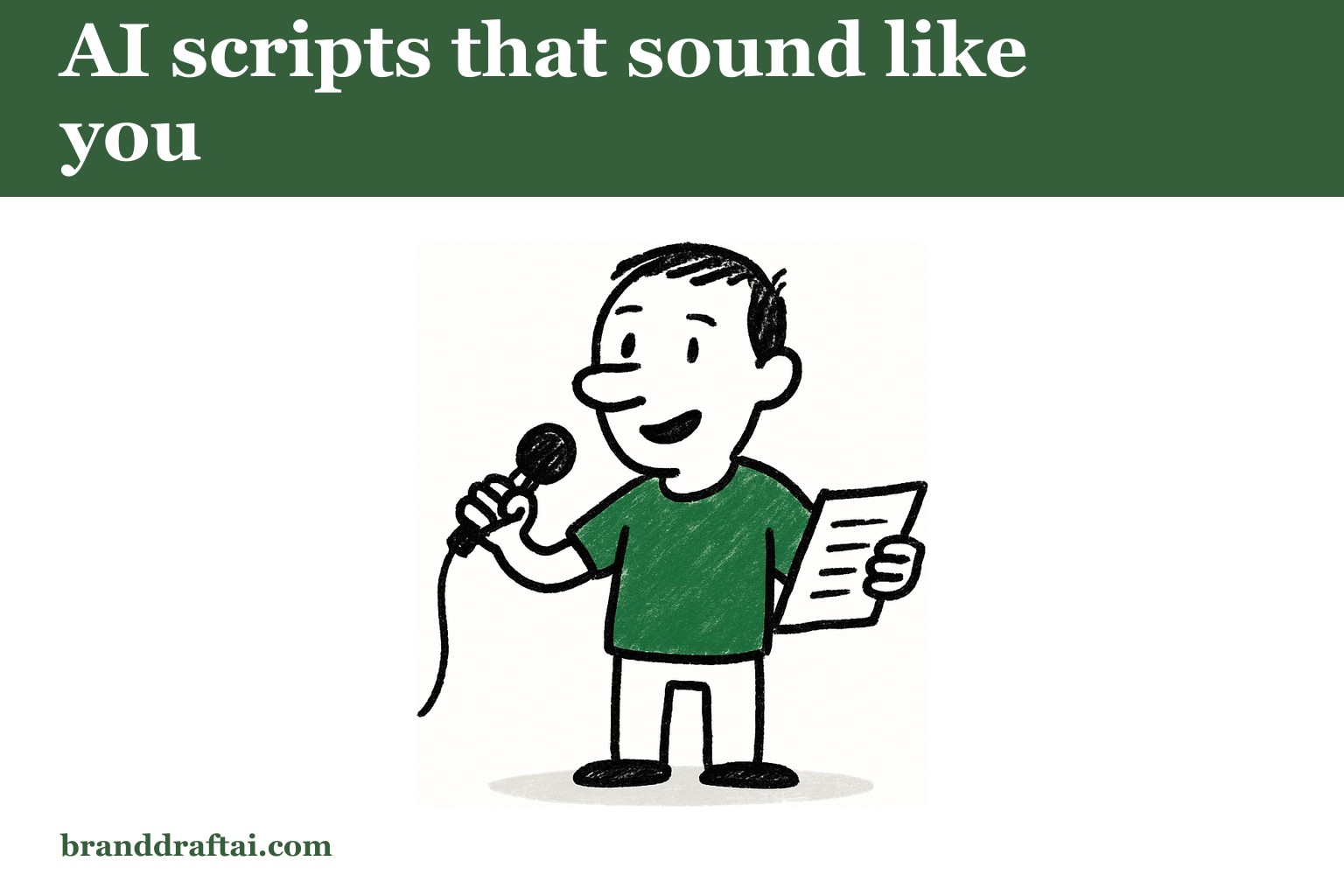 How to write YouTube scripts with AI that actually sound like you on camera